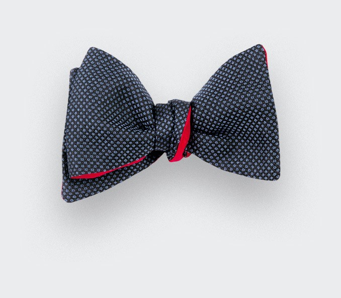 cinabre Noeud papillon caviar soie bleu ciel