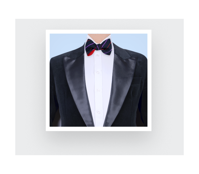 Cinabre Noeud Papillon Club Marine Et Violet