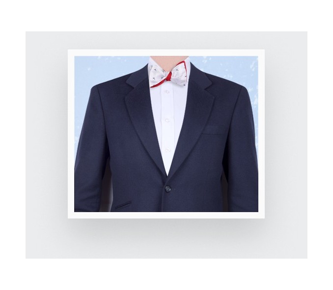 Cinabre Noeud Papillon Cocktail Blanc