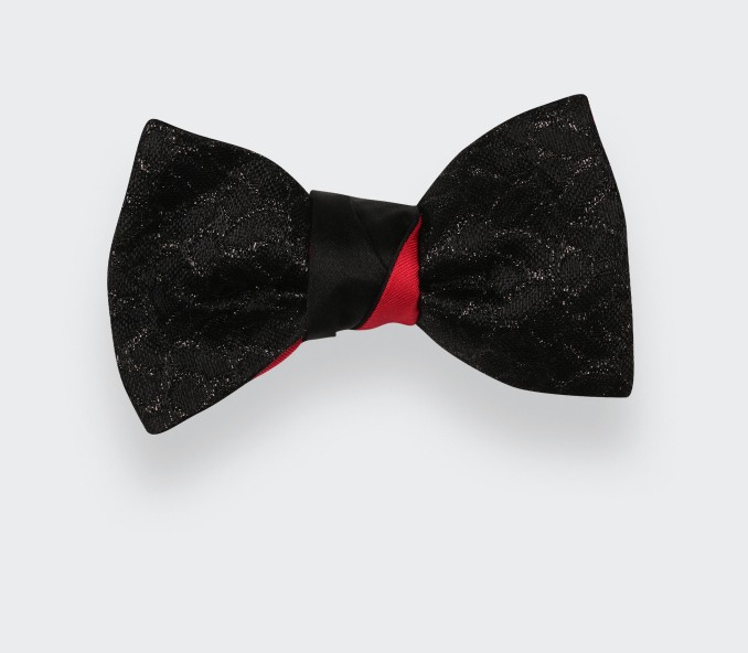 cinabre Noeud papillon écailles noir