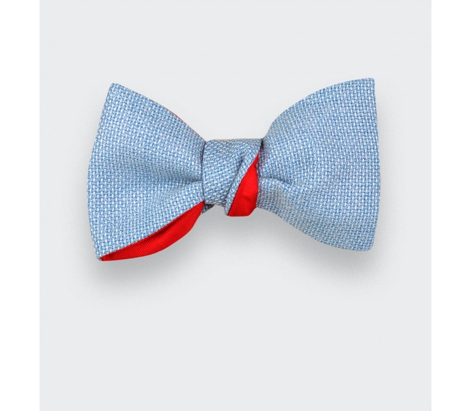 Cinabre Noeud Papillon Enfant Maille Bleu Ciel