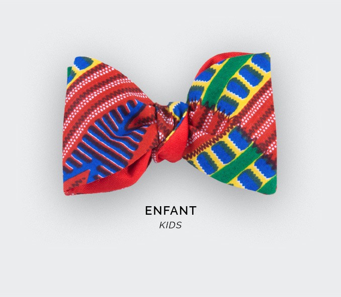 cinabre Noeud papillon Enfant Wax Rouge