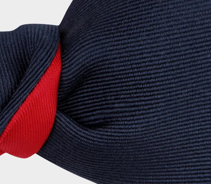 Cinabre Noeud Papillon Faille Bleu Marine