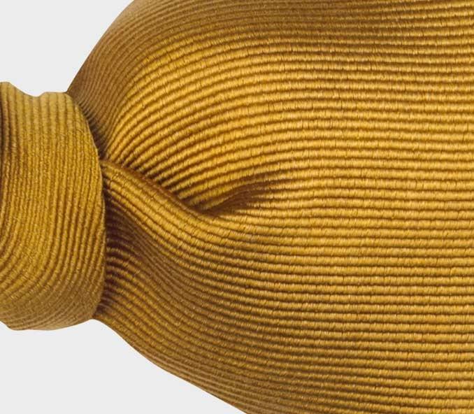 Cinabre Noeud Papillon Faille Jaune Moutarde