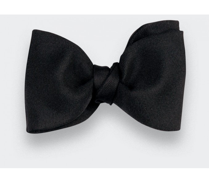 Cinabre Noeud Papillon Faille Noir