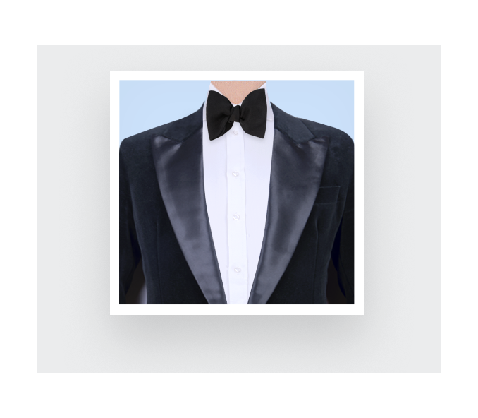 Cinabre Noeud Papillon Faille Noir Grand Format