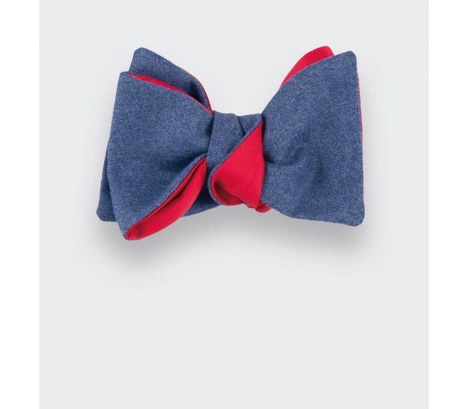 Cinabre Noeud Papillon Flanelle Bleu Ciel