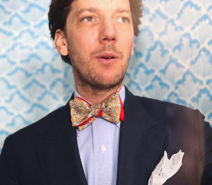 Cinabre Noeud Papillon Fleuri Cinabre Moutarde