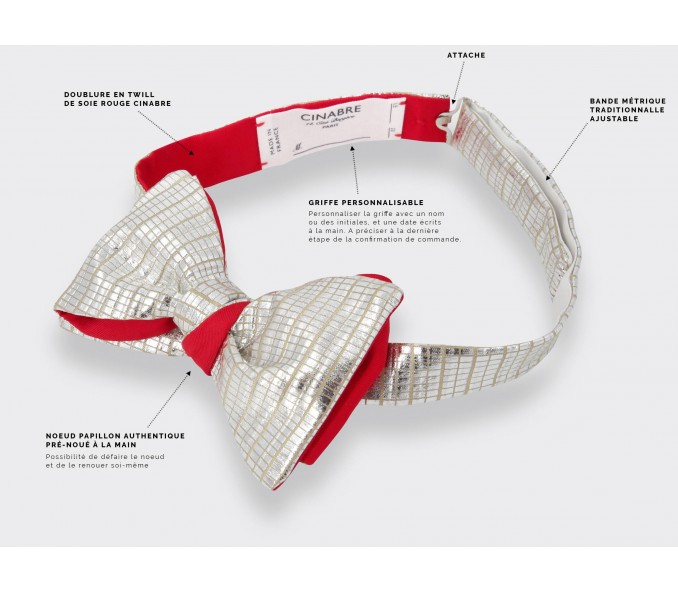 Cinabre Noeud Papillon Glitter Ball