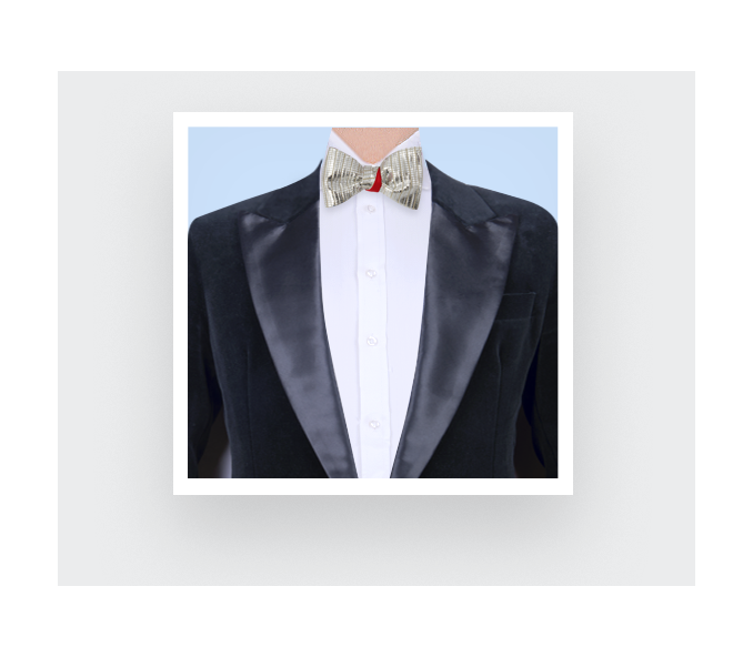 Cinabre Noeud Papillon Glitter Ball