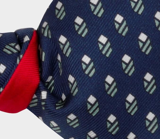 Cinabre Noeud Papillon Grand Pan Marine Gris