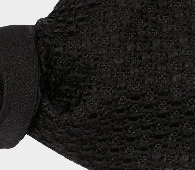 Cinabre Noeud Papillon Grenadine De Soie Noir