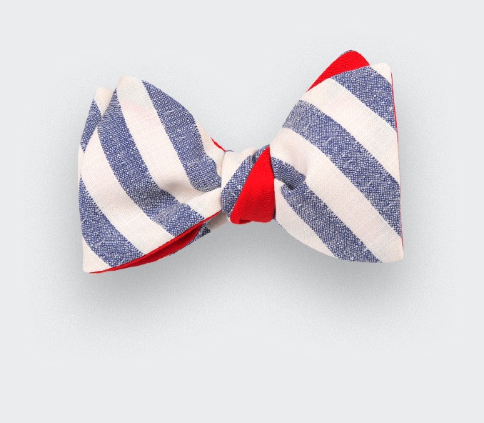 cinabre Noeud Papillon Guéthary Blanc