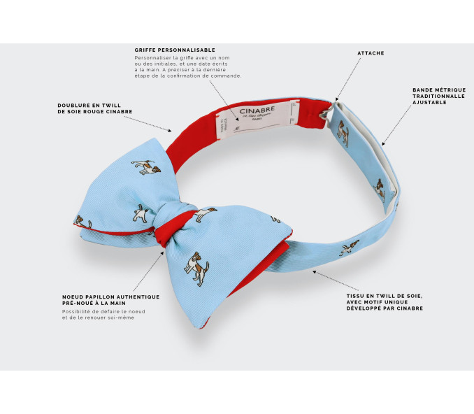 Cinabre Noeud Papillon Jack Russell