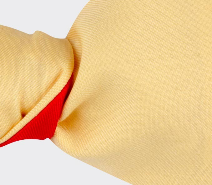 Cinabre Noeud Papillon Jaune Pastel