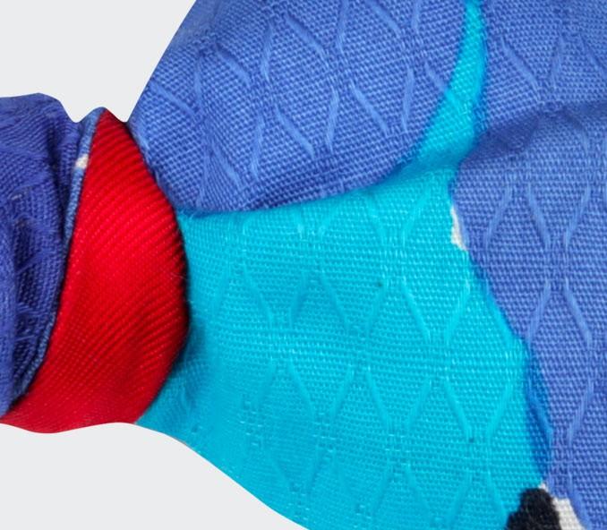 Cinabre Noeud Papillon Jungle 60's