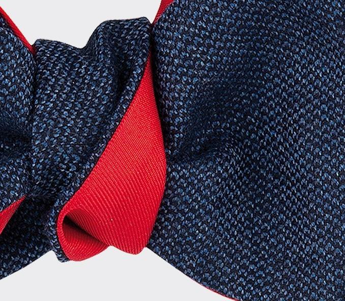 Cinabre Noeud Papillon Kevlar Bleu