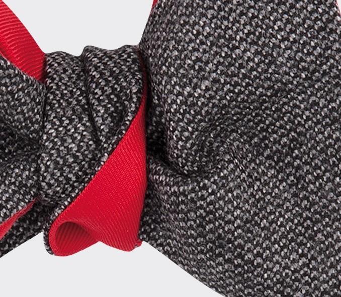 Cinabre Noeud Papillon Kevlar Gris