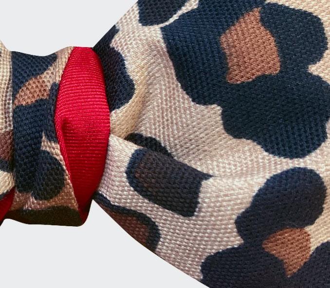 Cinabre Noeud Papillon Léopard