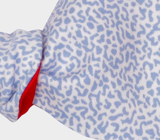 Cinabre Noeud Papillon Léopard Bleu