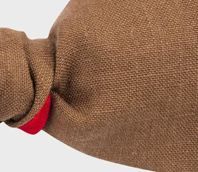 Cinabre Noeud Papillon Lin Marron