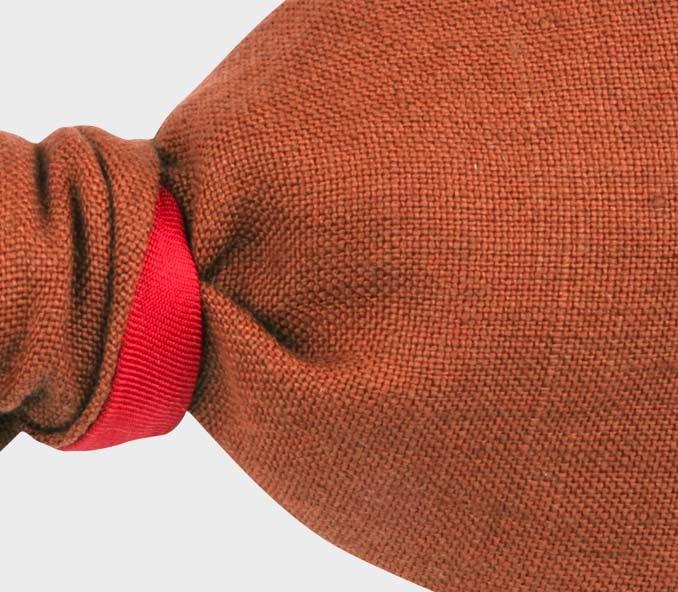 Cinabre Noeud Papillon Lin Terracotta