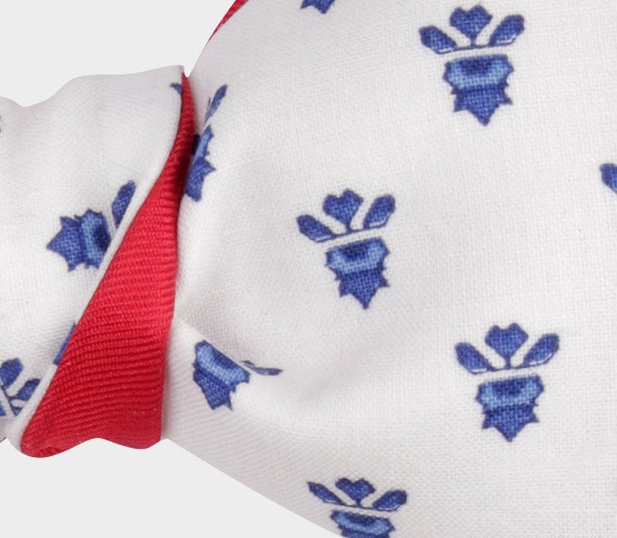 Cinabre Noeud Papillon Mistral Blanc