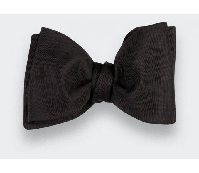 Cinabre Noeud Papillon Moiré Noir