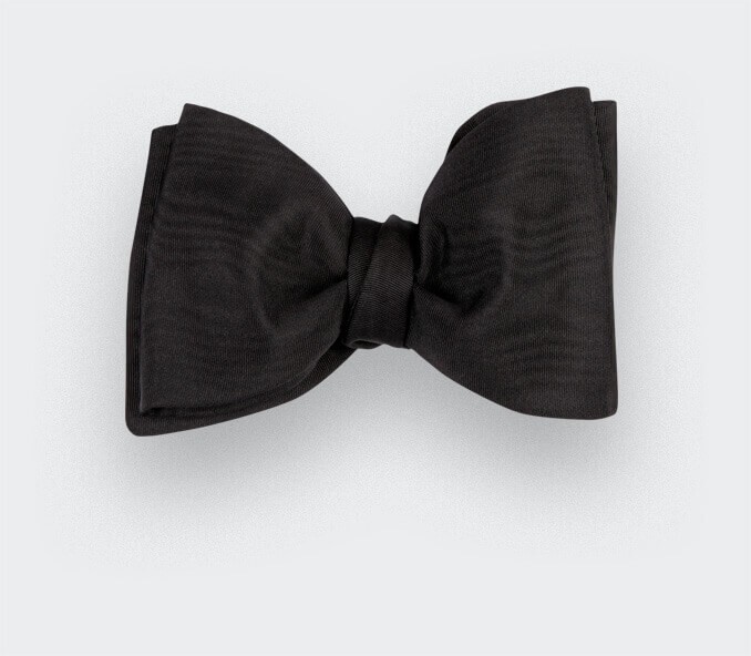 cinabre Noeud Papillon Moiré Noir