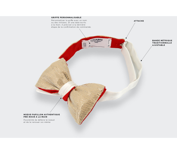 Cinabre Noeud Papillon Motown