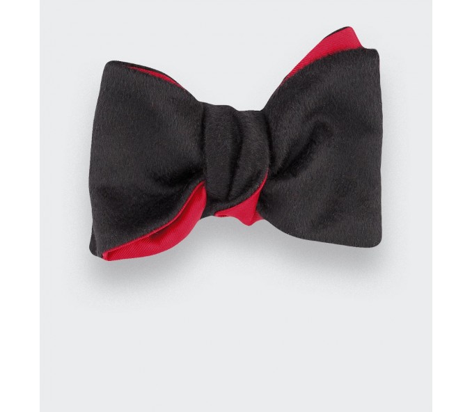 Cinabre Noeud Papillon Peau Noir Cinabre