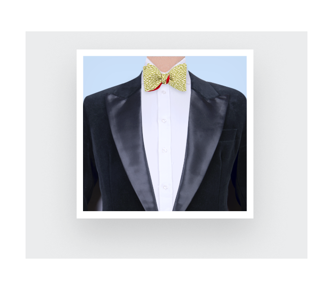 Cinabre Noeud Papillon Plumettes Vert