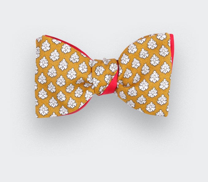 cinabre Noeud Papillon Provence Jaune