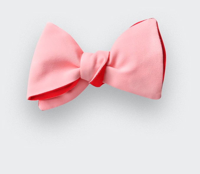 cinabre Noeud papillon rose poudré