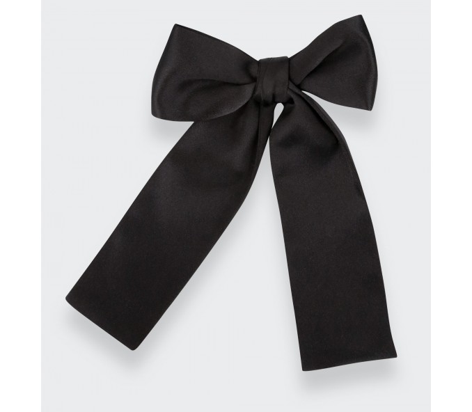 Cinabre Noeud Papillon Satin Noir Western