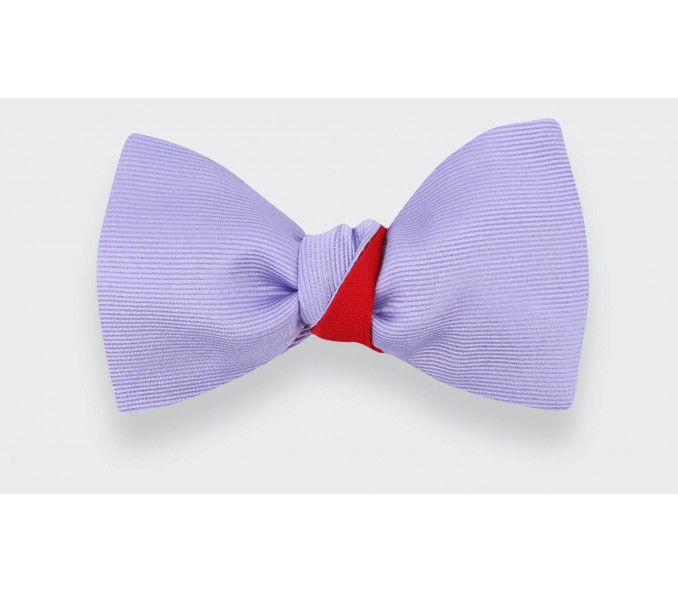 Cinabre Noeud Papillon Sergé Lilas
