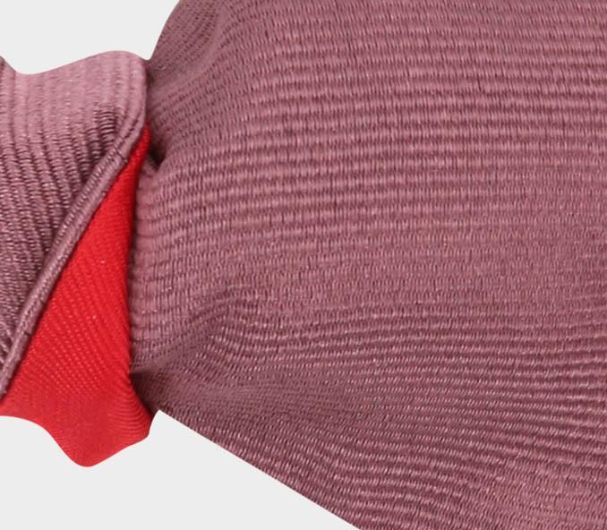 Cinabre Noeud Papillon Sergé Vieux Rose