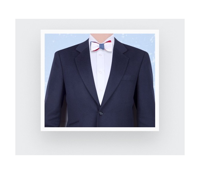 Cinabre Noeud Papillon Slim Piqué Denim