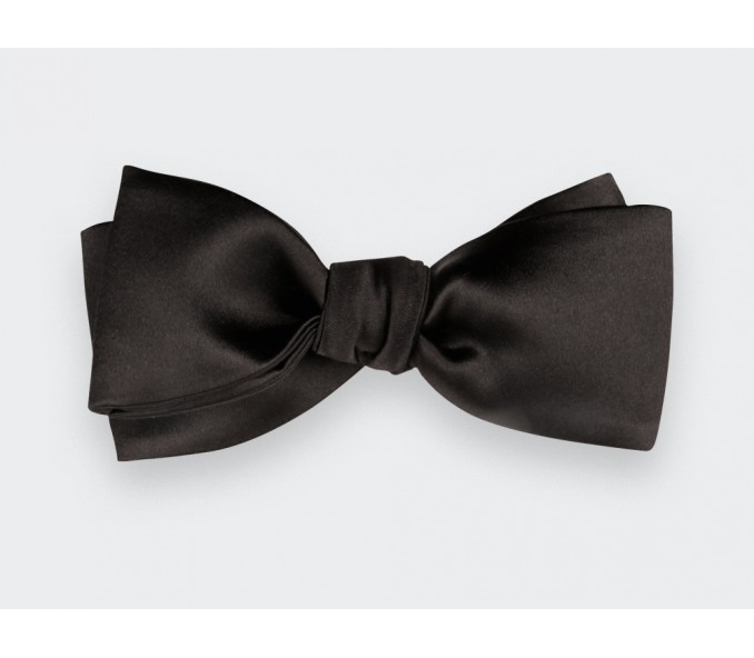 Cinabre Noeud Papillon Slim Satin Noir