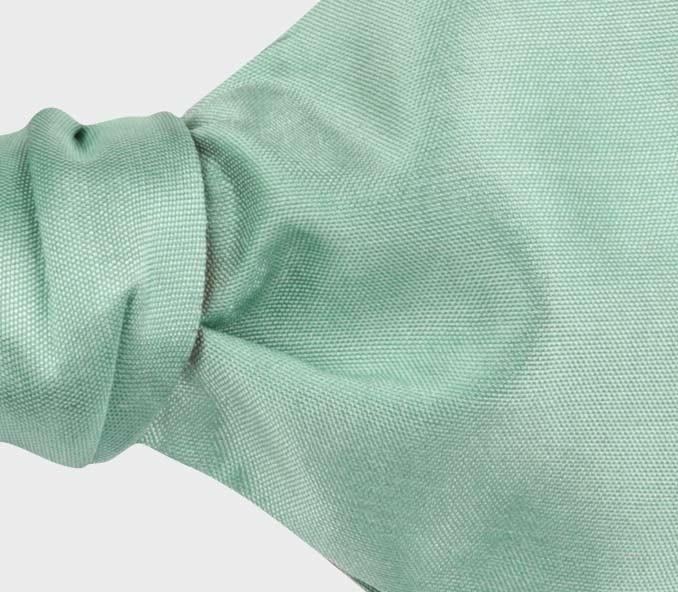 Cinabre Noeud Papillon Soie Vert D'eau