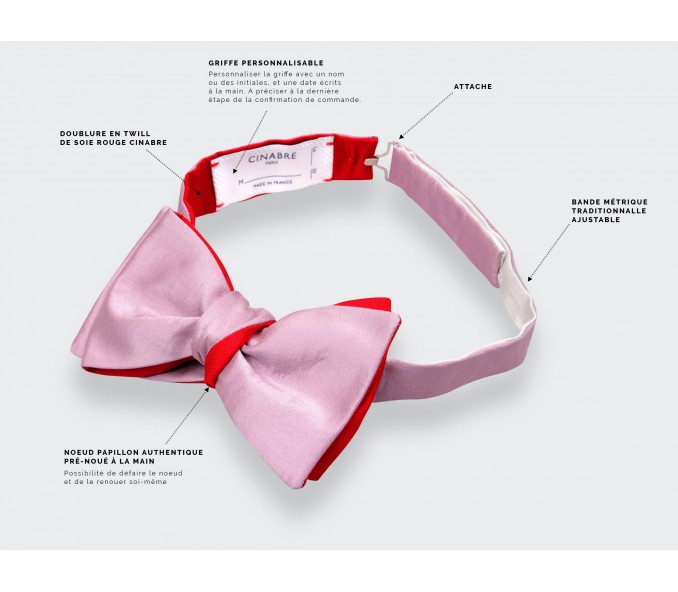 Cinabre Noeud Papillon Soie Violet