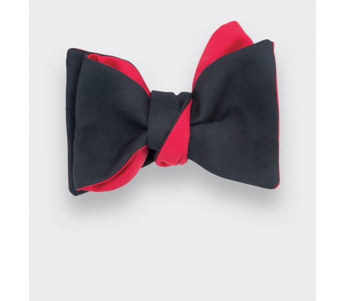 Cinabre Noeud Papillon Twill Noir Cinabre