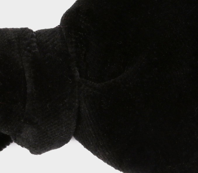 Cinabre Noeud Papillon Velours Noir