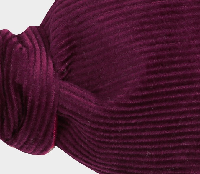 Cinabre Noeud Papillon Velours Prune