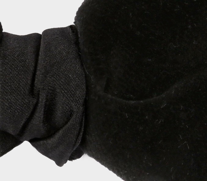 Cinabre Noeud Papillon Velours Satin Noir