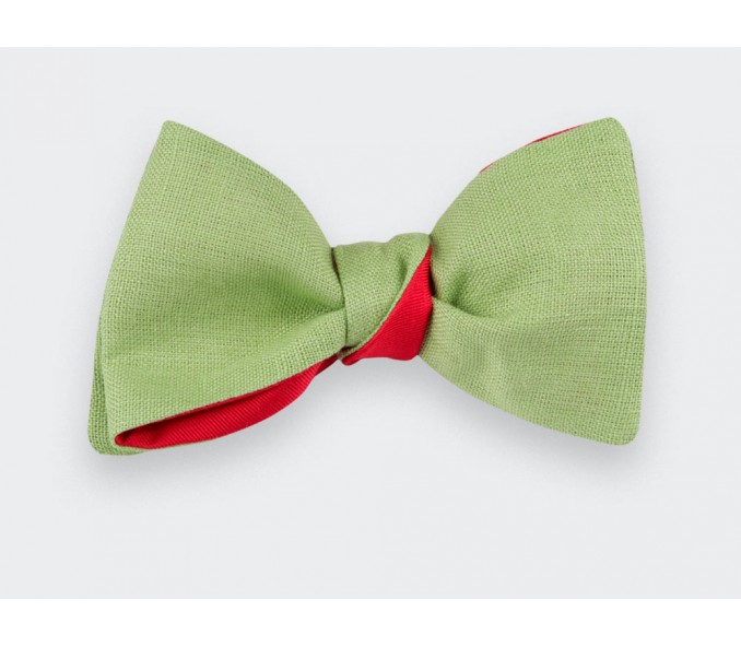 Cinabre Noeud Papillon Vert Pomme