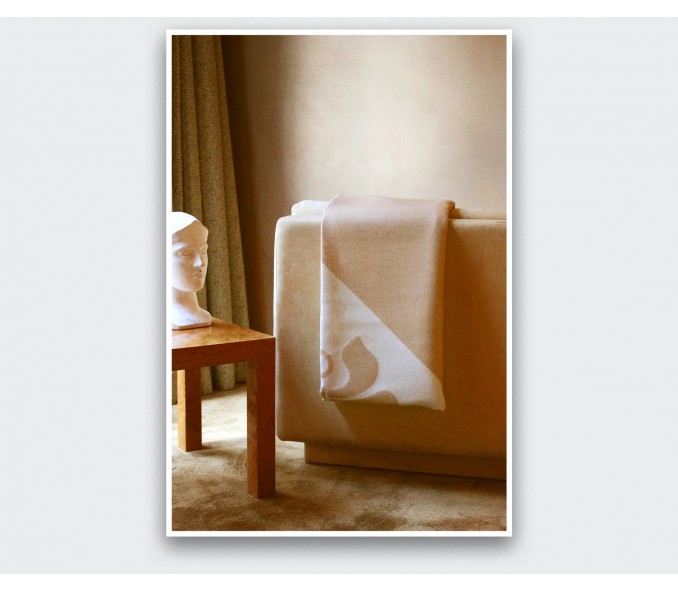 Cinabre Plaid Cité Bergère Beige