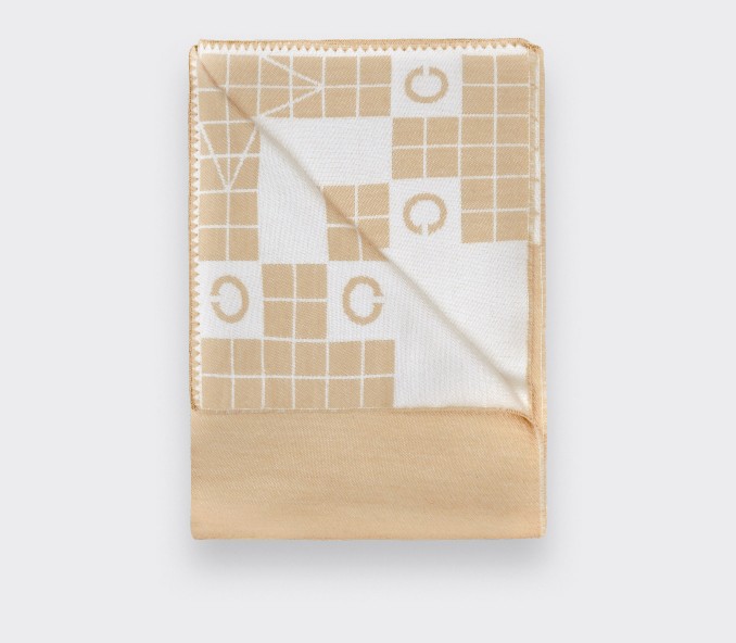 cinabre Plaid Cité Bergère Beige