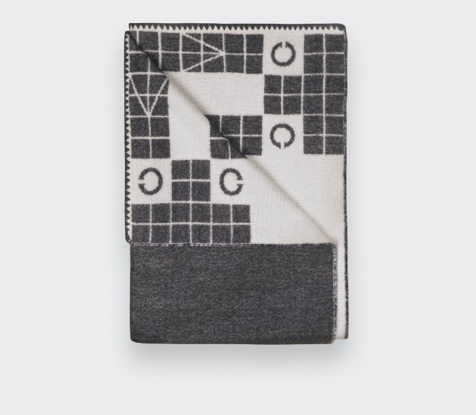 cinabre Plaid Cité Bergère Gris