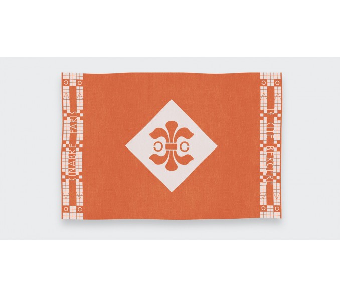 Cinabre Plaid Cité Bergère Orange